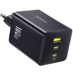 Incarcator Retea Baseus EnerFill FE11, 100W, 5A, 1 x USB-A - 2 x USB-C, Gri P10182102123