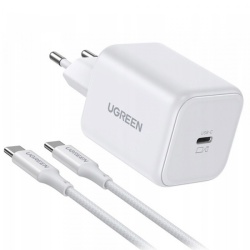 Incarcator Retea cu Cablu USB-C UGREEN X524 (65055), 45W, 3A, 1 x USB-C, Alb