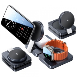 Incarcator Retea Wireless Lisen W103 3in1, 7.5W, 1.1A, Negru YL0324090008