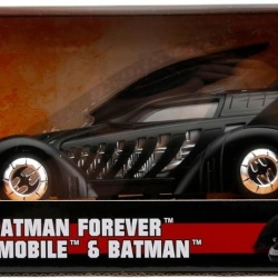 JADA DC SET BATMAN FOREVER FIGURINA BATMAN SI MASINUTA METALICA BATMOBILE SCARA 1 LA 24