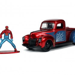 JADA MARVEL SET MASINUTA METALICA FORD PICK UP SCARA 1:32 SI FIGURINA METALICA SPIDER MAN - Img 3
