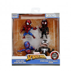 JADA MARVEL SPIDER MAN SET 4 FIGURINE METALICE 6.5CM
