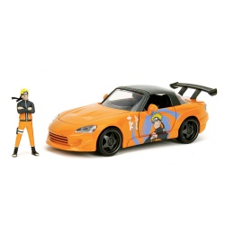 JADA NARUTO SHIPPUDEN SET FIGURINA NARUTO SI MASINUTA METALICA HONDA 2001 S2000 SCARA 1:24 - Img 2