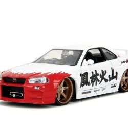 JADA SET FIGURINA METALICA 6CM SI MASINUTA NISSAN SKYLINE GTR SCARA 1 LA 24 - Img 2