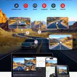 Jzones 4K Ultra HD STARVIS 2 Triple Camera, MicroSD 64Gb - Img 2