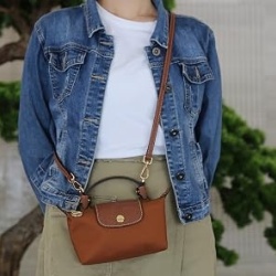 Kit curea de umăr din piele reglabilă pentru mini genți, baretă crossbody de schimb cu carabine metalice pentru genți mici - Img 5