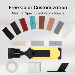 Kit Profesional de Reparare pentru Gresie, Faianță, Piatră Naturală, Parchet și Laminat cu Topitor de Ceară și 11 Nuanțe - Img 2