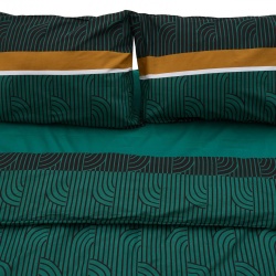 Lenjerie dubla 100% bumbac,4 piese, Deco - Img 2