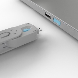 Lindy USB Port Locks 4x Blue+Key - Img 7