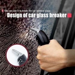 Maner de sprijin auto multifunctional pentru batrani si persoane cu dizabilitati, bara asistenta iesire din masina cu prindere pe incuietoarea portierei, Rosu - Img 4