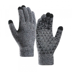 Manusi De Iarna Tactile Iwarm ST0018, Marime 23cm, Negre Gri