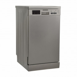 Masina de spalat vase Heinner HDW-FS4506DSE++, 10 Seturi, 6 programe, Clasa E, Half load, Aquastop, 45 cm, Antracit