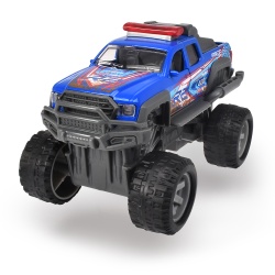 MASINA DE TEREN ALBASTRA DIN METAL RALLY MONSTER 15CM