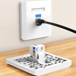 Module de rețea neecranate Ugreen Ethernet Cat 6 8P8C RJ45 1000 Mbps 568A / B alb (80178 NW143) - Img 7