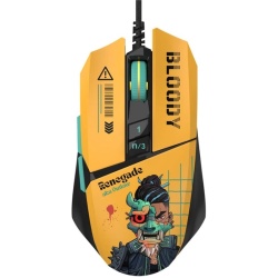 Mouse A4Tech, gaming, Bloody RGB Animation Backlit USB Renegade Sunset, "W63Max Renegade Sunset"