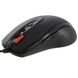 MOUSE A4tech, gaming, cu fir, USB, optic, 2000 dpi, butoane/scroll 6/1, buton selectare viteza, negru, "X-710BK" (timbru verde 0.18 lei) - Img 3