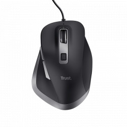 Mouse Trust Fyda cu fir 5000 DPI, negru