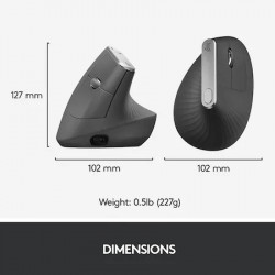 Mouse wireless ergonomic Logitech MX Vertical, Negru - Img 3