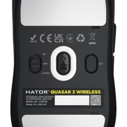 Mouse wireless Hator Quasar 3, negru - Img 3