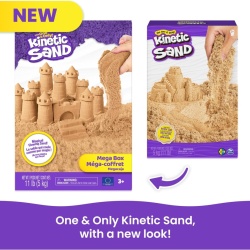 Nisip Kinetic Original Natural Brown (Maro), Set XXL 5 kg (11 lbs) pentru Modelare și Creativitate, Jucărie Senzorială Non-toxică pentru Copii 3 Ani+ - Img 3