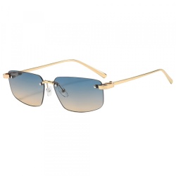 Ochelari De Soare Unisex Techsuit S098, Aurii Albastrii Verzi