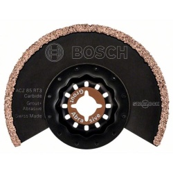 Panza cu carburi metalice Bosch Starlock ACZ 85 RT3 CT Grout and Abrasive pentru fierastrau multicutter, 85mm, DIY - Img 2