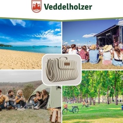 Pătură de picnic și plajă XXL Veddelholzer, 200 x 200 cm, impermeabilă, rezistentă la nisip, strat termoizolant și căptușeală moale, pliabilă tip geantă, lavabilă - Img 6
