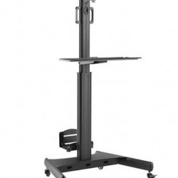 PC Workstation mobil cu raft CPU, Blackmonut BM-WST02, 13"-32", max.8kg, negru
