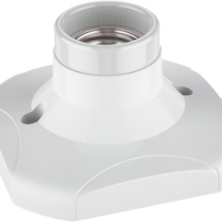 Plafonieră / Dulie pentru Tavan Elektra, Alb, Soclu E27 Max. 60W, Design Minimalist Compact