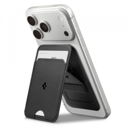Portofel MagSafe, Spigen, Slim Fold S314-1, Negru