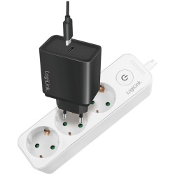 PRELUNGITOR LOGILINK, Schuko x 3, cablu 3G 1.5mm2, 230 V/16 A, 50 Hz, max. 3600 W, buton intrerupator iluminat, IP20, 1.5m, alb "LPS244" - Img 3