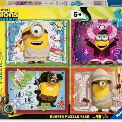 PUZZLE MINIONI SI MONSTRII 4X100