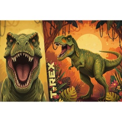 PUZZLE TREFL 100 FAMILIA TREFLIK DINO WORLD T REX - Img 2