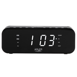 RADIO CU CEAS INCARCARE WIRELESS AD 1192 NEGRU ADLER - Img 4