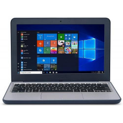 RESIGILAT - Laptop ultraportabil ASUS W202NA cu procesor Intel Celeron N3350 pana la 2.40 GHz, 11.6", HD, 4GB, 64GB eMMC, Windows 10 Pro, Dark Blue