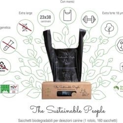 Set 160 Pungi Ecologice Biodegradabile cu Mânere pentru Deșeuri Canine The Sustainable People (TSP), Extra-Groase și Impermeabile - Img 6