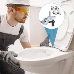 Set 2 Balamale și Șuruburi de Fixare Superioară pentru Capac WC, Sistem de Prindere prin Înfiletare Rapidă (Top Fix) cu Dopuri Expandabile din Cauciuc și Șuruburi din Oțel Inoxidabil, Compatibilitate Universală pentru Găuri de 14–16 mm - Img 2