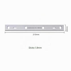 Set 2 cuțite rindea din oțel rapid HSS, 210 x 22 x 1,8 mm, compatibile cu utilaje de tâmplărie - Img 3