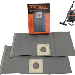 Set 2 saci de praf, Black & Decker, Textil, 20 L - Img 2