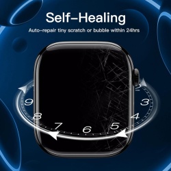 Set 3 Folii de Protecție Flexibile JETech din TPU pentru Apple Watch Series 11 / Series 10 (42 mm), Acoperire Completă Curbată, Tehnologie Auto-Vindecare, Claritate HD și Sensibilitate Ridicată la Atingere - Img 3