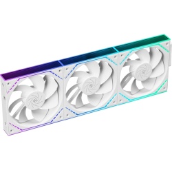Set 3 ventilatoare Thermalright "TL-M12QRW", 120mm, 1500 RPM, S-FDB Bearing, 47.6 CFM, LED ARGB, 4pin PWM, alb