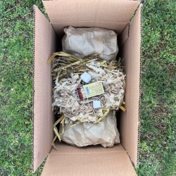 Set aprindere gratar, Grill Box, 4 kg lemn fag si cires , 1kg mangal din lemn de esenta tare - Img 5