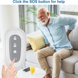 Sistem de alarma 4G din 17 piese, telecomandă fara fir prin apel/SMS cu alarma sirena 120DB, senzor de usa, senzor anti-animale de companie pentru casa, apartament, garaj - Img 3