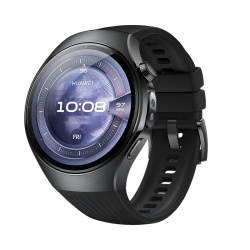 Smartwatch Huawei Watch 5, 46MM Black Stainless Steel, Black Fluoroelastomer Strap - Img 2