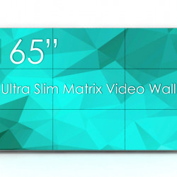 Solutie VideoWALL Vogel's 3x3 cu fixare pe perete si 9 Display-uri SWEDX UMX-55K8-01, bezel 3,5mm