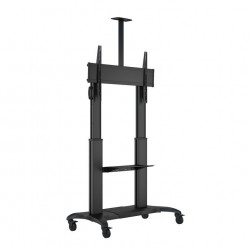 Stand TV mobil Multibrackets MB-6324, diagonala 60"-100", max. 90 kg, reglabil 1390-1740 mm, Negru, eligibil PNRAS/PNRR