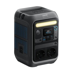 Statie de incarcare portabila Anker Solix C300X AC, 288Wh, 300W, 1x USB-A, 3x USB-C, 2x AC, Gri