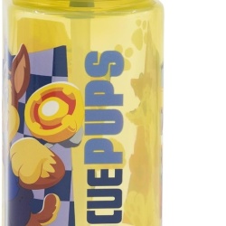 Sticla de apa reutilizabila pentru copii Stor Paw Patrol, 530 ml, pai integrat, forma patrata, plastic fara BPA, Multicolor - Img 2