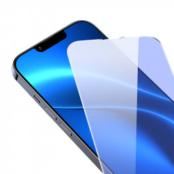 Sticla securizata Baseus Anti-lumina albastra 0,3 mm pentru iPhone 14 Plus/13 Pro Max (2 buc) - Img 3
