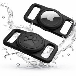 Suport Techsuit BuddyGuard DG1 pentru Apple AirTag la Zgarda Animal Companie, Negru